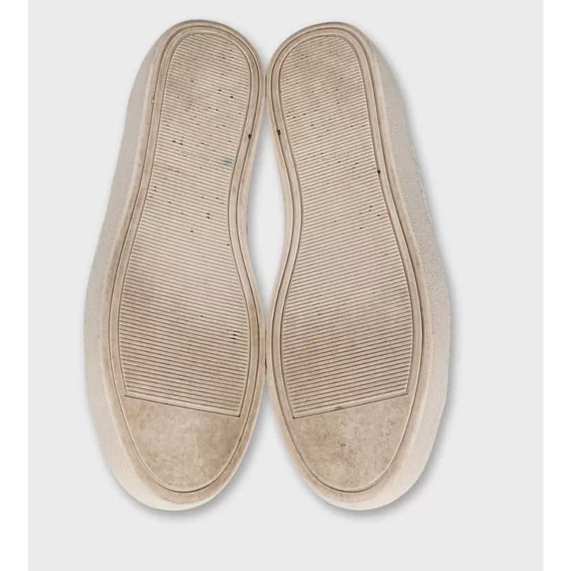 Chanel Chanel White Embroidered Leather Sneakers - Size 39.5 Pre-owned White Leather Good condition - Box View