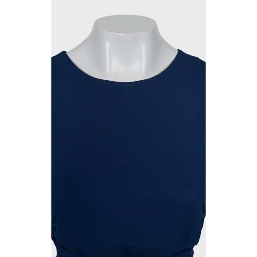 Saint Laurent Saint Laurent Blue Tie-Waist Jumpsuit Sz. M/EU38 Pre-owned Blue Good condition - Model View