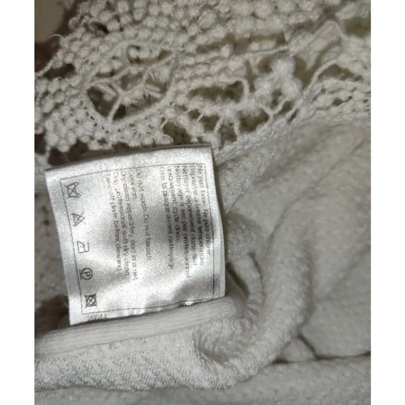 Chanel Chanel Lace-Trim Cotton Tank Top Size S/FR36 Pre-owned Other Lace Good condition - Box View