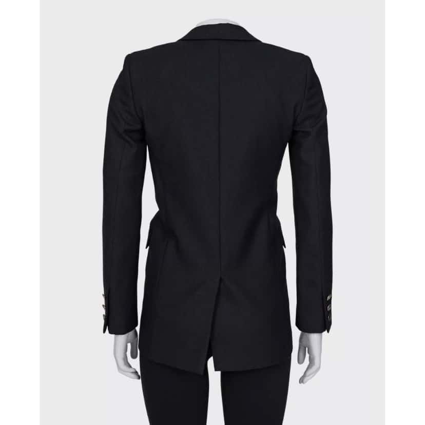 Saint Laurent Chic Saint Laurent Black Wool Jacket - FR34/XS Pre-owned Black Wool Good condition - Inside View