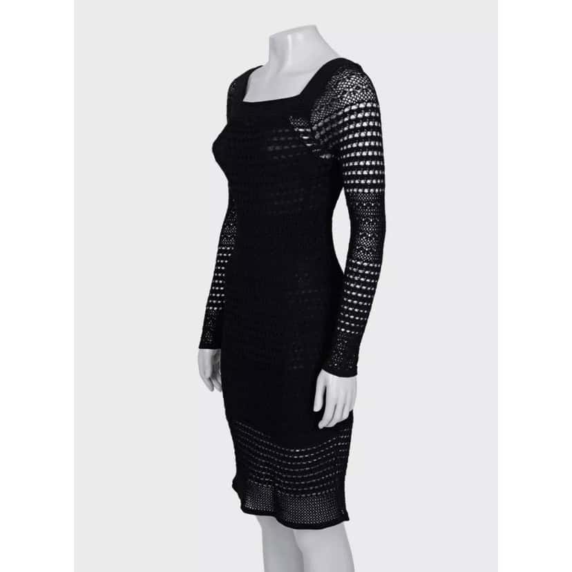 Tom Ford Tom Ford Black Knitted Dress - Size S Pre-owned Black Good condition - Back View