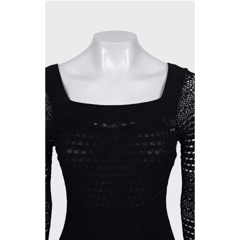 Tom Ford Tom Ford Black Knitted Dress - Size S Pre-owned Black Good condition - Model View