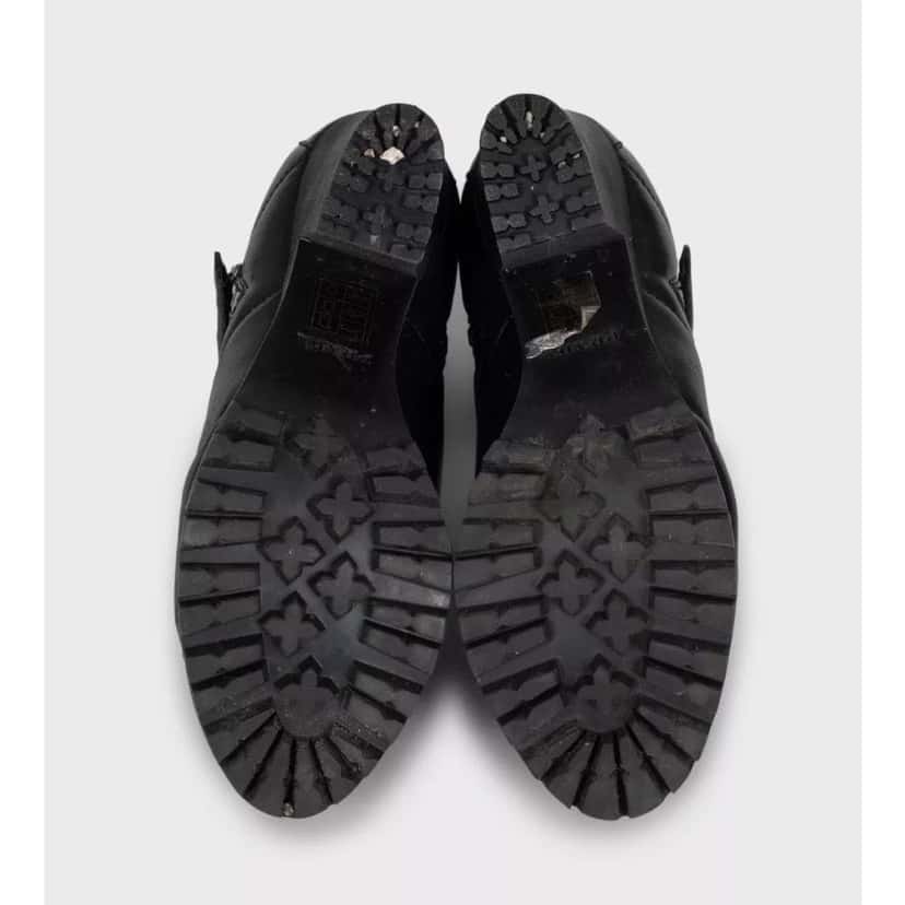 Prada Prada Sport Black Leather Ankle Boots Size 37.5 pre-owned Black Leather Good condition - Box View