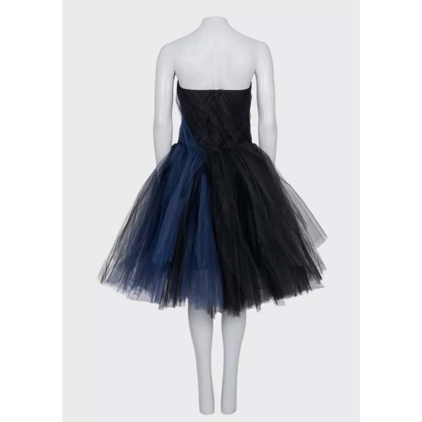 Oscar de la Renta Oscar de la Renta Black Off-Shoulder Dress Sz.US6/M Pre-owned Black Good condition - Inside View
