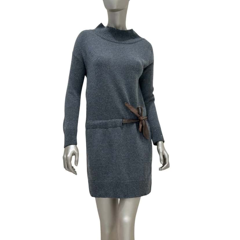 Brunello Cucinelli Brunello Cucinelli Elegant Wool Leather Belt  Dress Sz.XS/S pre-owned Other Wool Good condition - Front View