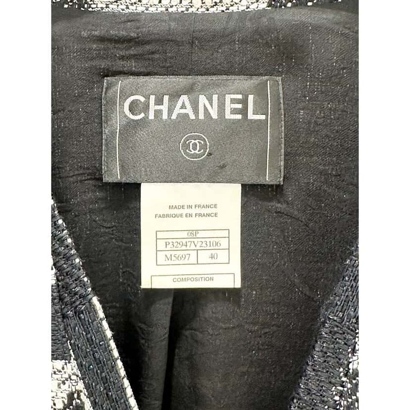 Chanel Chanel 2008 Karl Lagerfeld Metallic Fantasy Tweed Jacket Sz 40 pre-owned Other Tweed Good condition - Back View