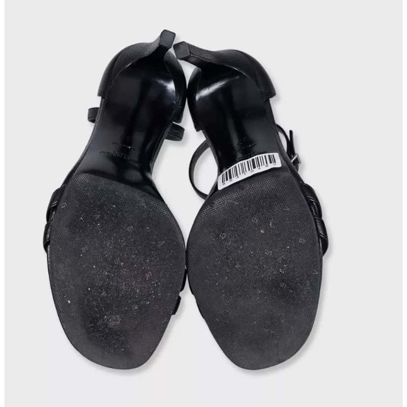 Saint Laurent Saint Laurent Black Leather Tribute Heels Size 37 Pre-owned Black Leather Good condition - Box View