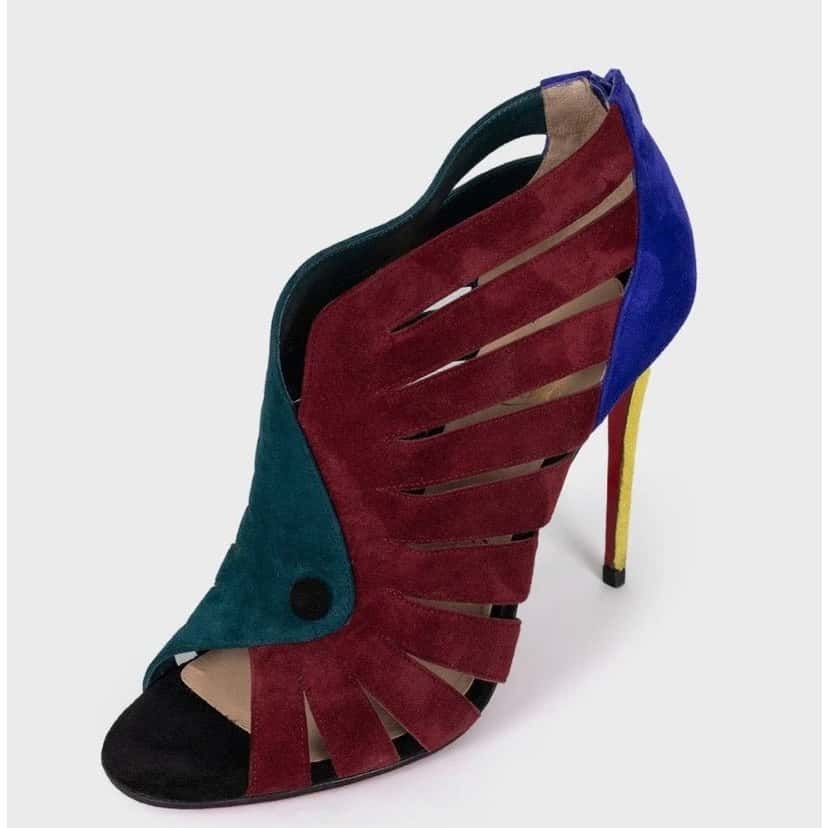 Christian Louboutin Christian Louboutin Multicolor Suede Heels - Sz.38.5 pre-owned Other Suede Good condition - Inside View