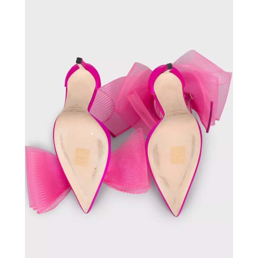 Jimmy Choo NWB Jimmy Choo Aveline 100 Pink Heels - Size 37 Pre-owned Pink Leather Never worn, with tag - Box View