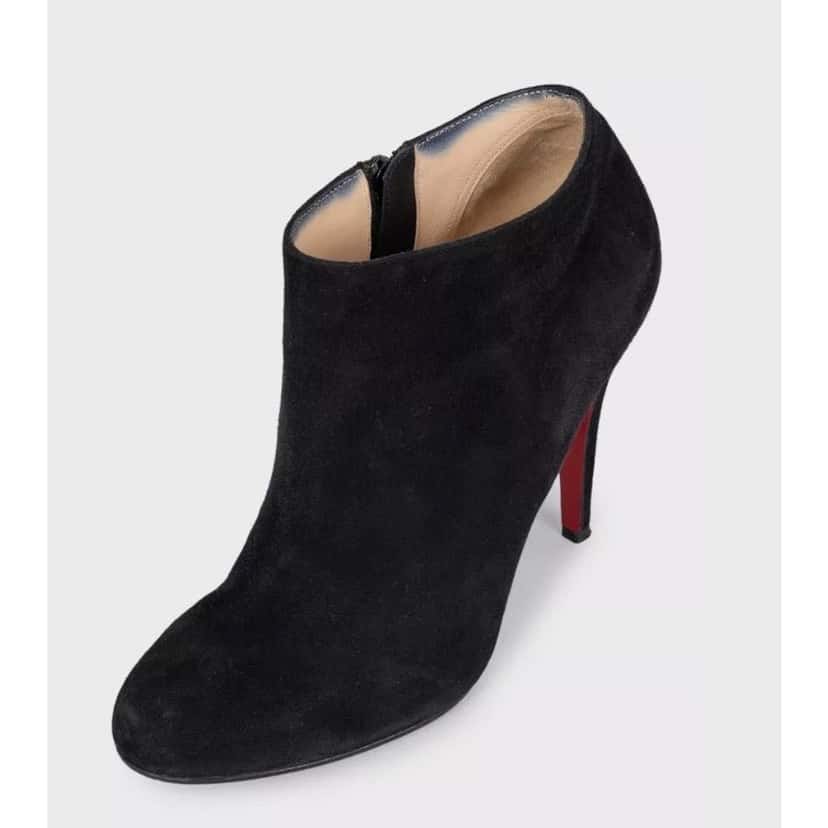 Christian Louboutin Christian Louboutin Black Suede Ankle Boots - Size 39 pre-owned Black Suede Good condition - Inside View