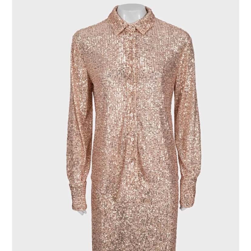 Tom Ford Tom Ford Pink Sequin Suit - Elegant IT40-44 Size S Pre-owned Pink Good condition - Box View