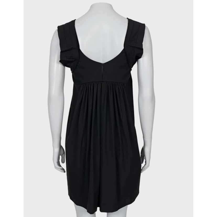 Miu Miu Miu Miu Chic Black Dress with Playful Purple Bow - Size 40/S Pre-owned Black Cotton Good condition - Inside View