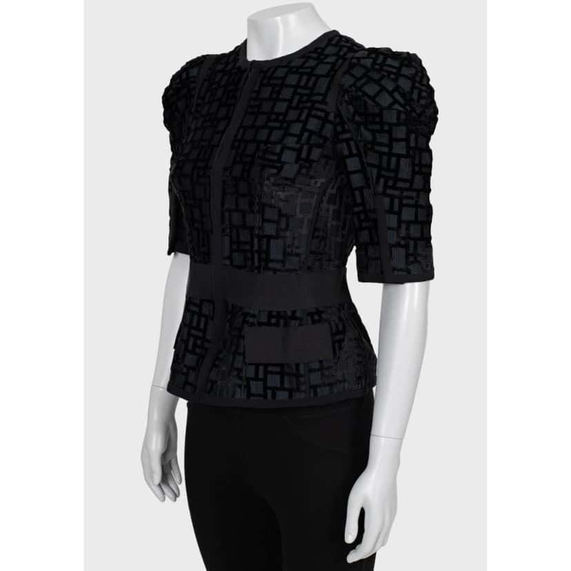Dolce & Gabbana NWOT Stunning Dolce & Gabbana Black Silk Fitted Jacket Sz.40 Pre-owned Black Silk Never worn - Back View