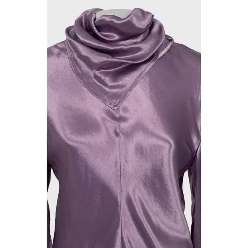 Bottega Veneta Bottega Veneta Purple Cupro Shorts & Blouse Set IT42 Pre-owned Purple Good condition - Box View