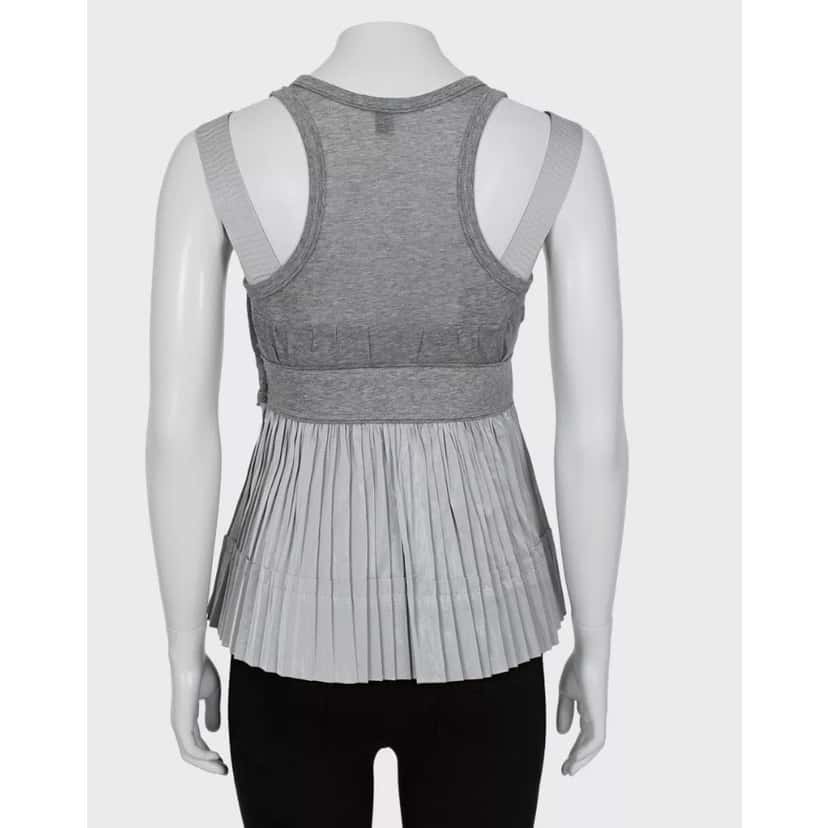 Louis Vuitton Louis Vuitton Gray Pleated Tank Top - Size 36/S pre-owned Grey Good condition - Inside View