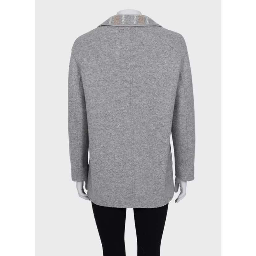 Loro Piana NWOT Loro Piana Reversible Cashmere Coat - Size S pre-owned Grey Wool Never worn - Inside View