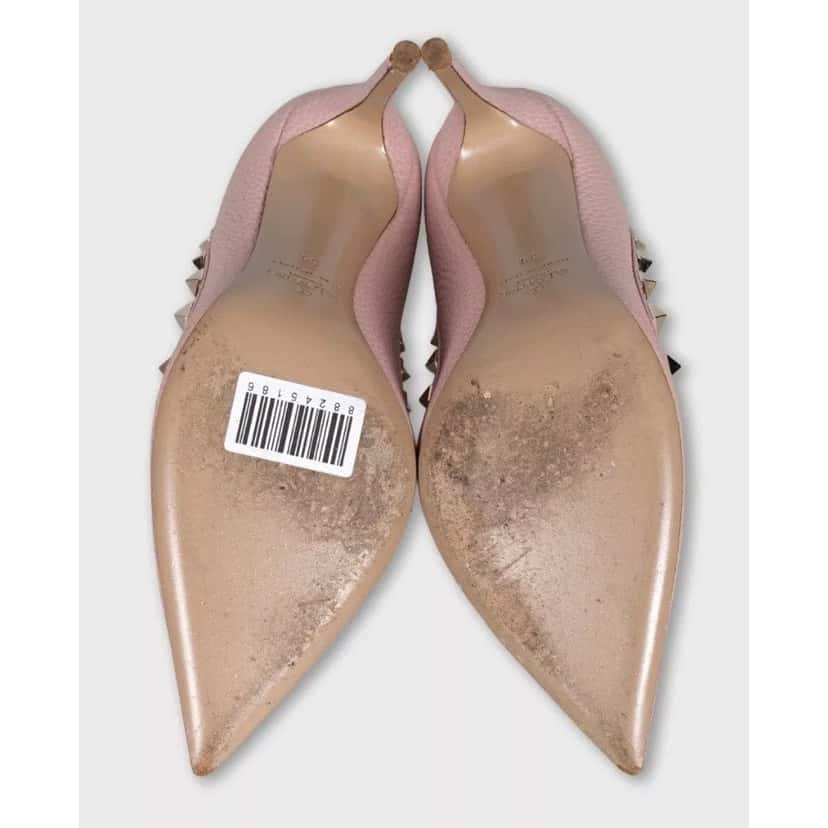 Valentino Valentino Rockstud Pink Leather Pumps Heels Sz.39 Pre-owned Pink Leather Good condition - Box View