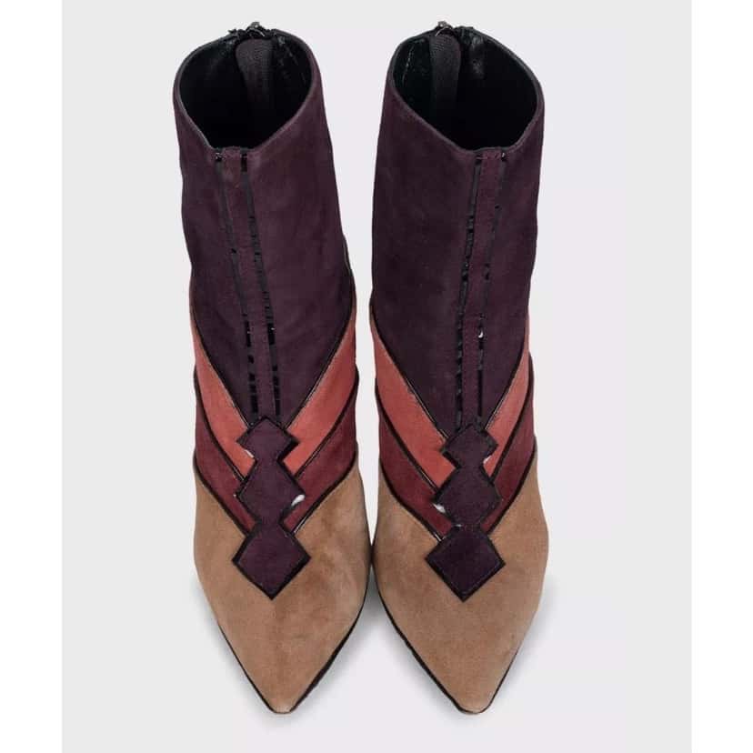 Roberto Cavalli Roberto Cavalli Just Cavalli Multi-Color Suede Ankle Boots EU 40 pre-owned Other Suede Good condition - Back View
