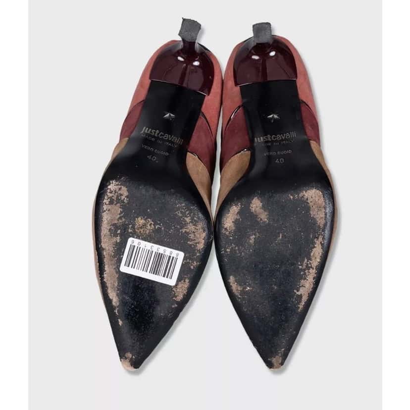 Roberto Cavalli Roberto Cavalli Just Cavalli Multi-Color Suede Ankle Boots EU 40 pre-owned Other Suede Good condition - Box View