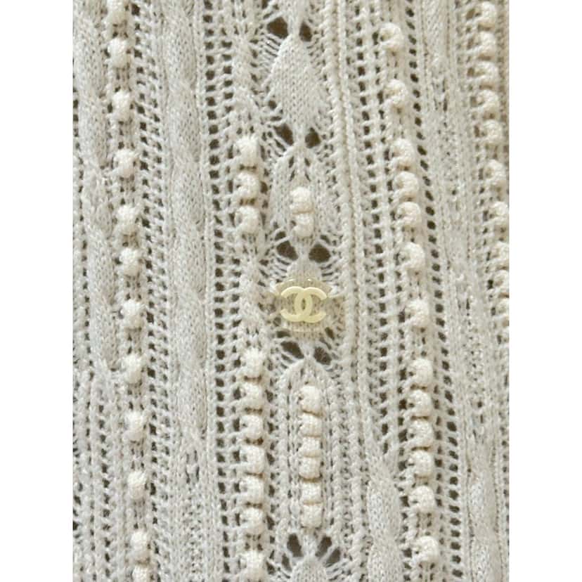 Dolce & Gabbana Elegant Chanel Knit Cream Wool Blend Dress Sz.40 Pre-owned Beige Wool Never worn - Box View