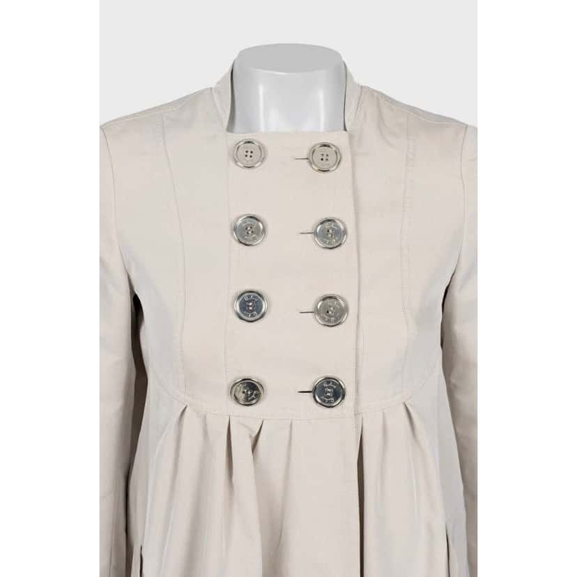 Burberry Burberry Beige Fitted Trench Coat - Women's IT38/XS pre-owned Beige Good condition - Model View