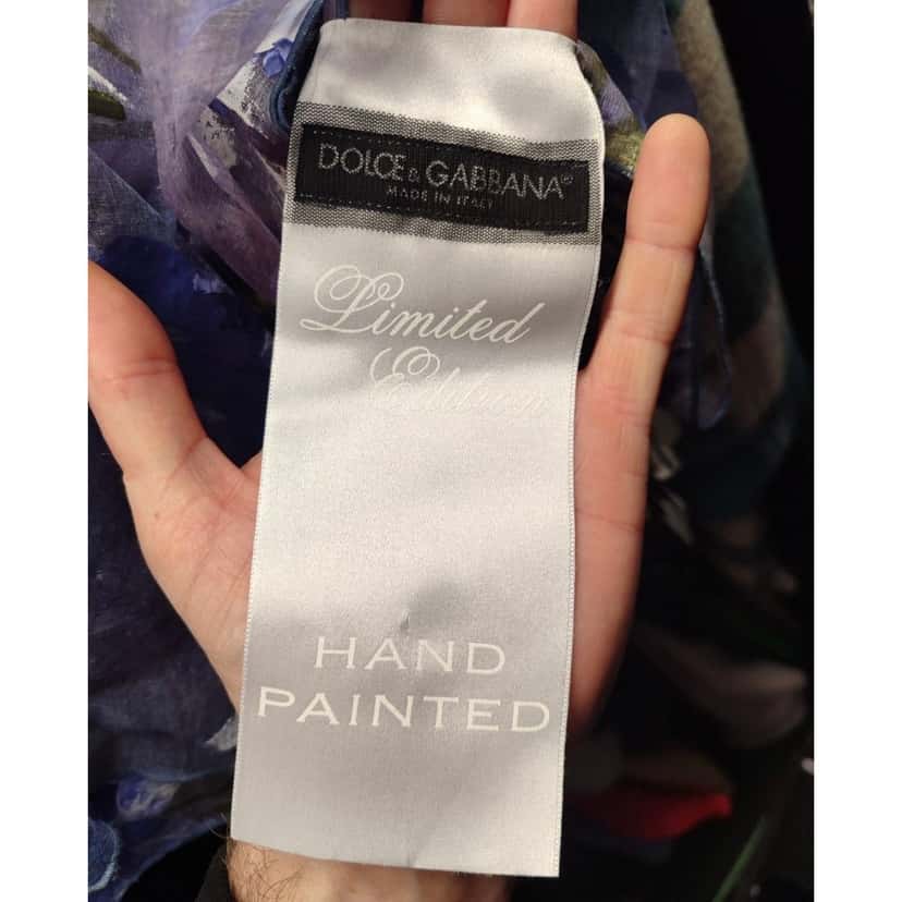 Dolce & Gabbana NWT Dolce & Gabbana Sheer Silk Floral Dress Size 44/L pre-owned Purple Silk Never worn, with tag - Box View