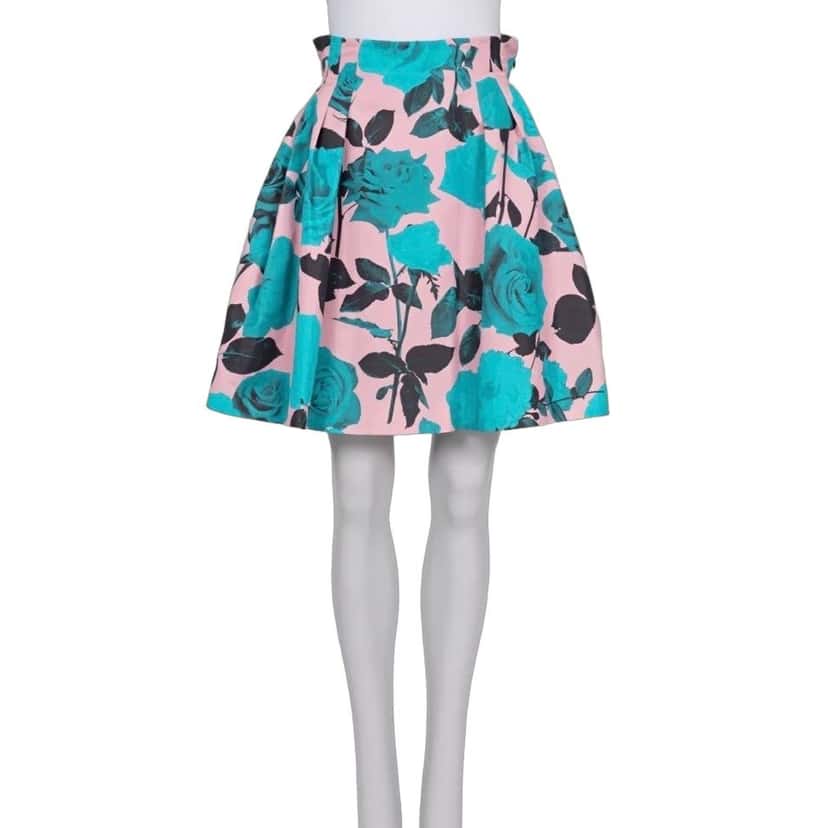 Christian Dior NWOT Christian Dior Silk Floral Print Skirt FR38 M Pre-owned Other Silk Never worn - Front View