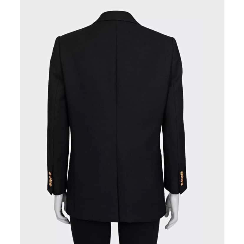 Celine Celine Black Double-Breasted Wool Jacket IT40/S Pre-owned Black Wool Good condition - Inside View