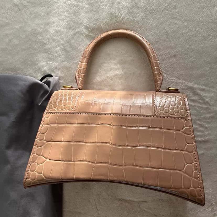 Balenciaga Hourglass Beige Leather Gold Never worn, with tag - Back View