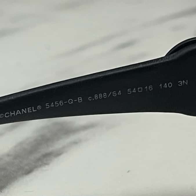 Chanel Butterfly Black Acetate Plastic Very good condition - Back View