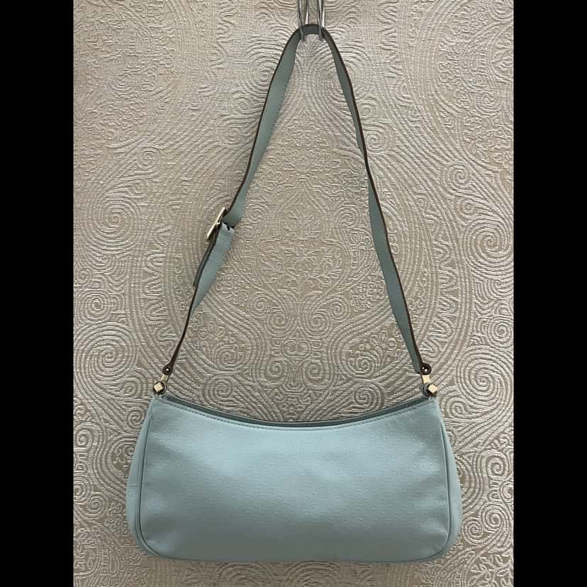 Gucci Shoulder Bag Blue Leather Very good condition - Back View