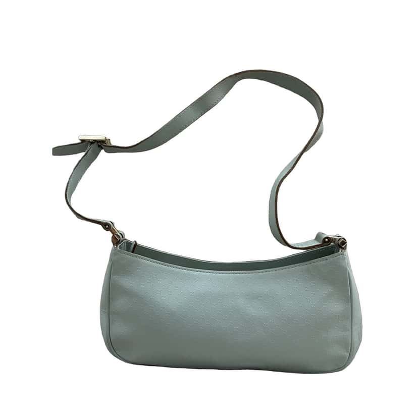 Gucci Shoulder Bag Blue Leather Very good condition - Front View