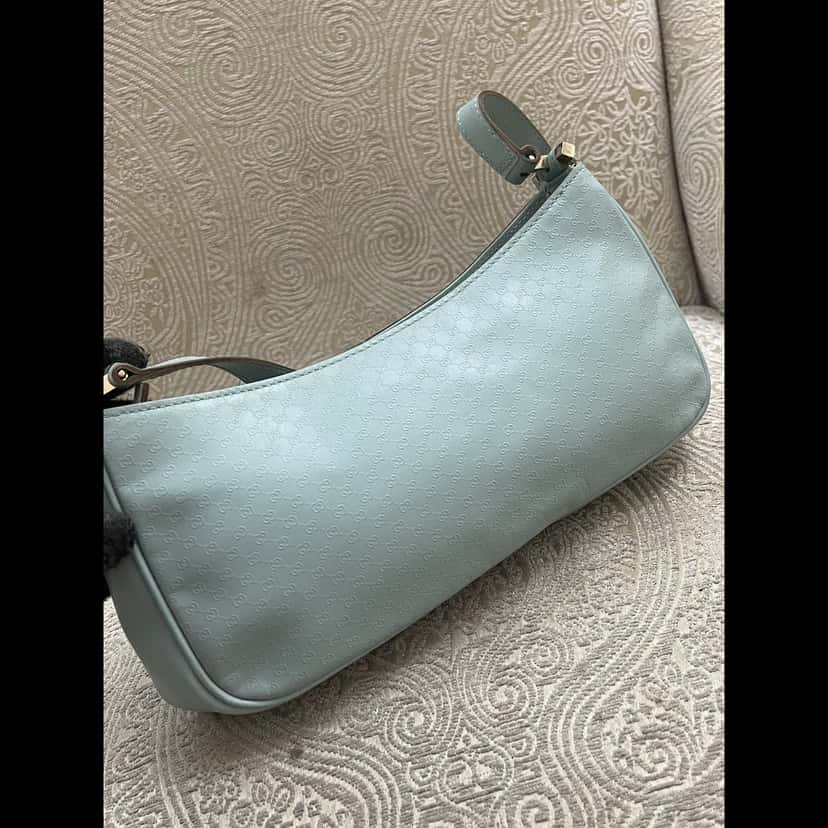 Gucci Shoulder Bag Blue Leather Very good condition - Inside View