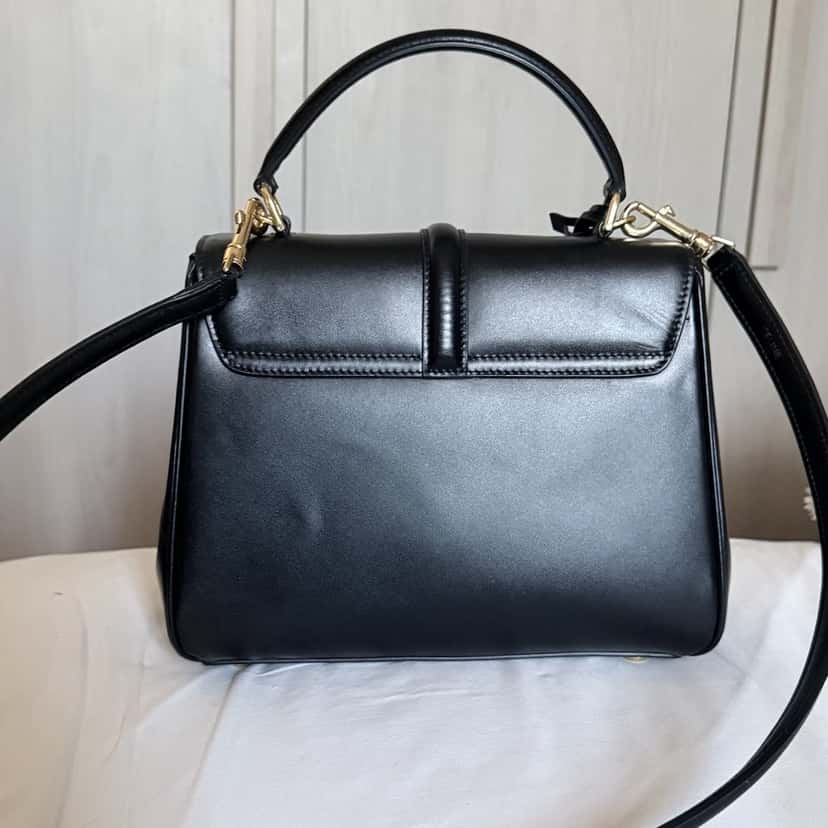 Celine Sac 16 Black Leather Very good condition - Back View