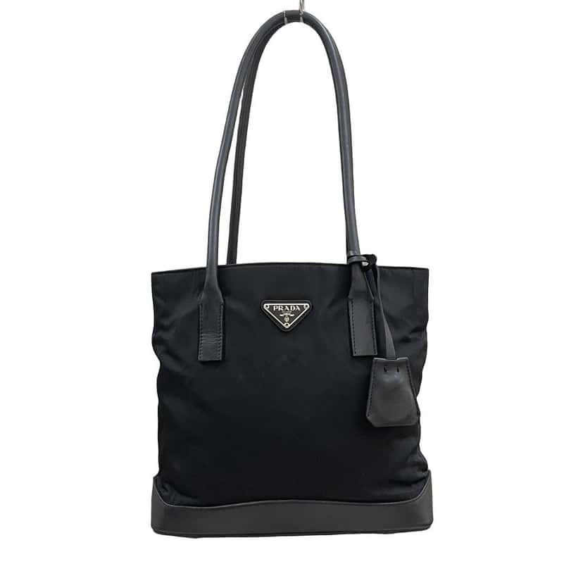 Prada Tessuto Nylon Tote Bag Black Very good condition - Front View