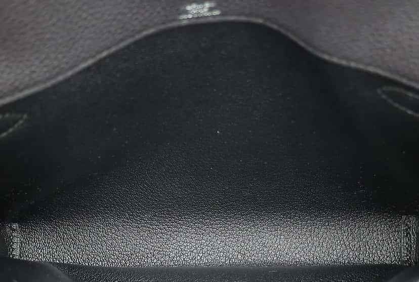 Hermès New Kelly Depeches 25 Black Leather Never worn, with tag - Inside View