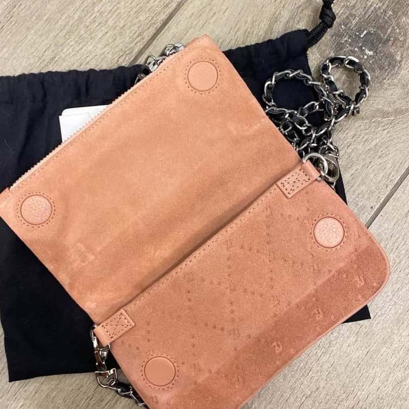 Zadig & Voltaire Mini Flap Pink Suede Leather Very good condition - Inside View