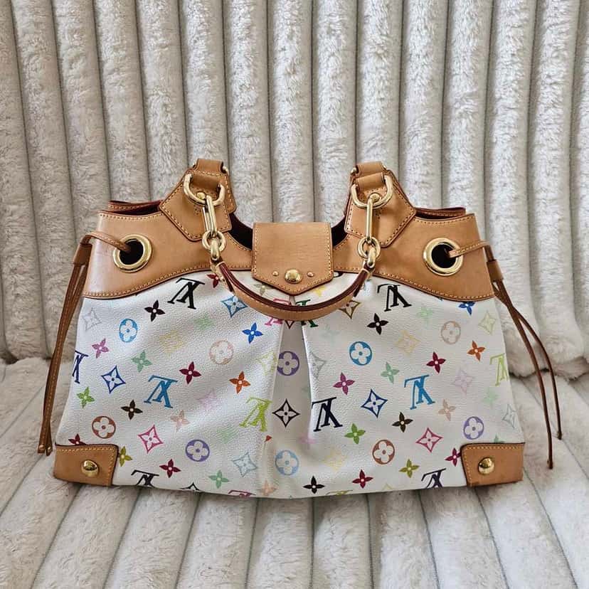 Louis Vuitton Murakami Ursula White Canvas Gold Good condition - Back View