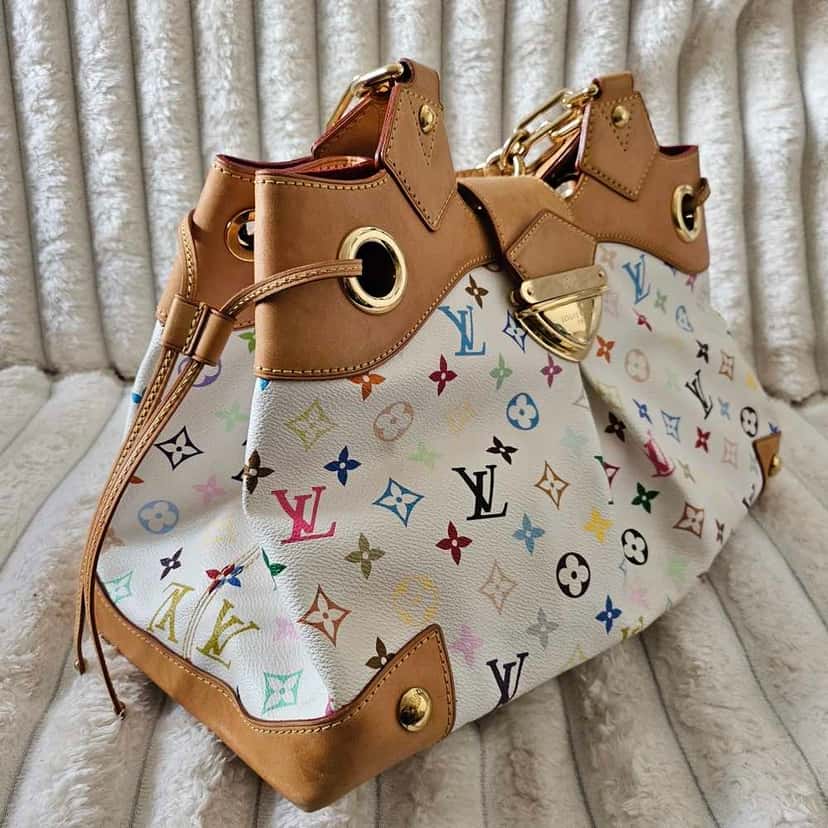 Louis Vuitton Murakami Ursula White Canvas Gold Good condition - Inside View