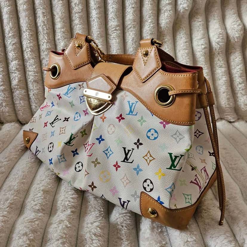 Louis Vuitton Murakami Ursula White Canvas Gold Good condition - Model View