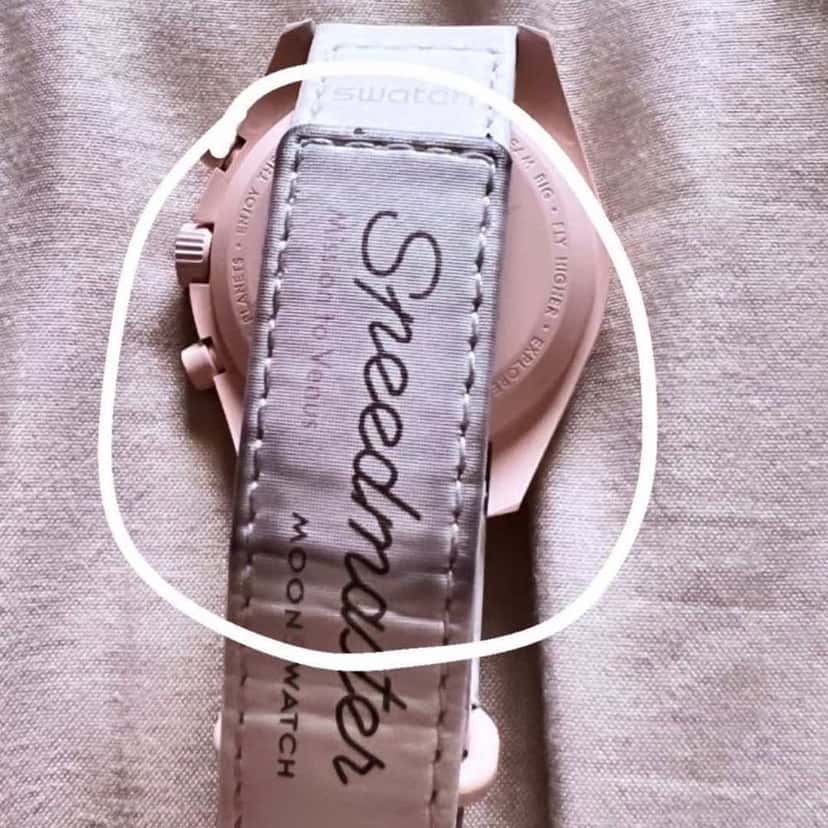 Omega x Swatch Mission to Venus White Good condition - Back View