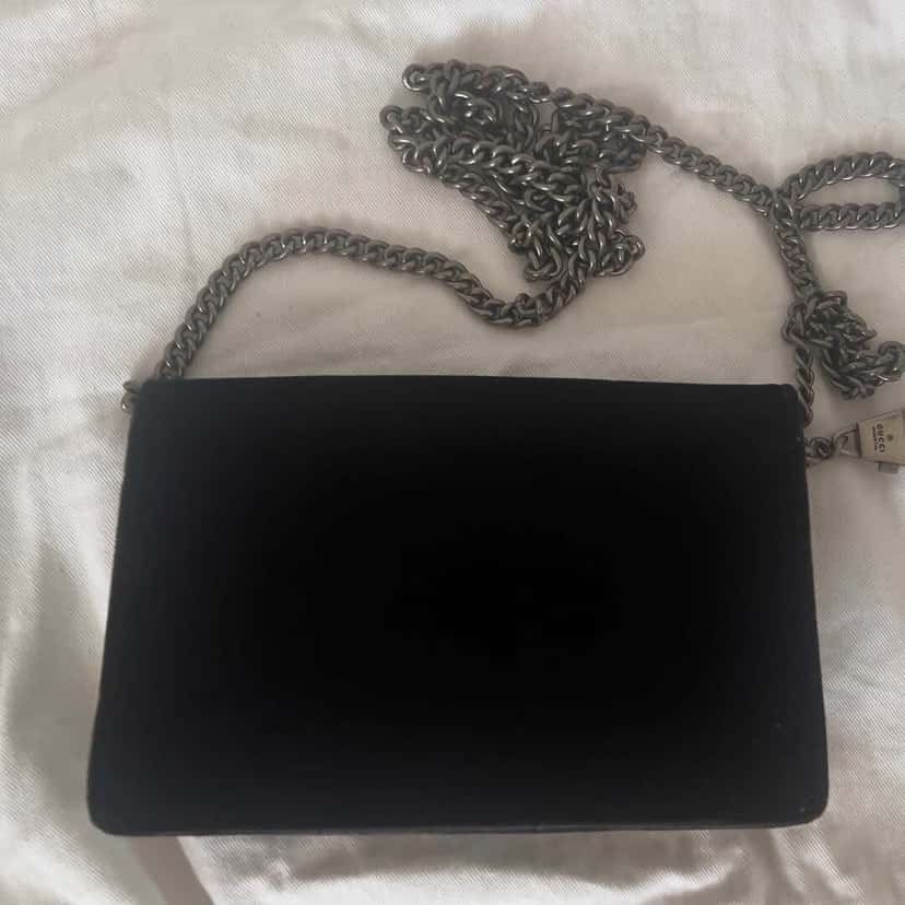 Gucci Dionysus Black Suede Palladium Very good condition - Back View