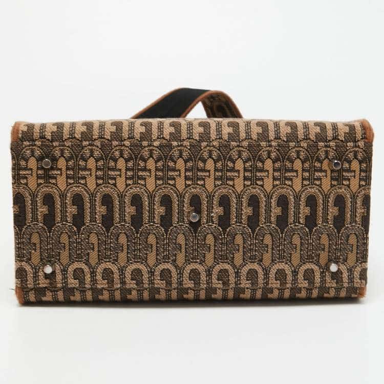 Furla Opportunity Tote Brown Jacquard Very good condition - Inside View