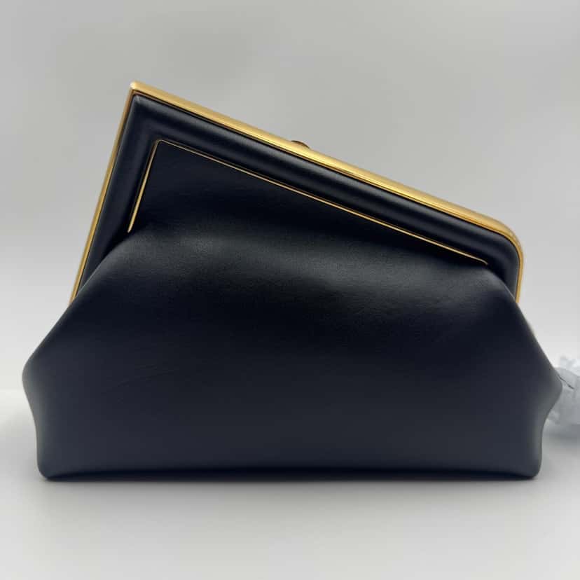 Fendi First Black Leather Very good condition - Back View