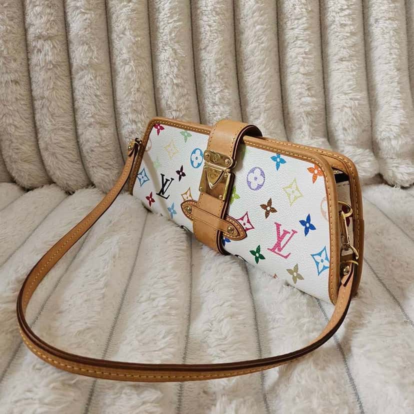 Louis Vuitton Murakami Shirley White Canvas Gold Good condition - Inside View