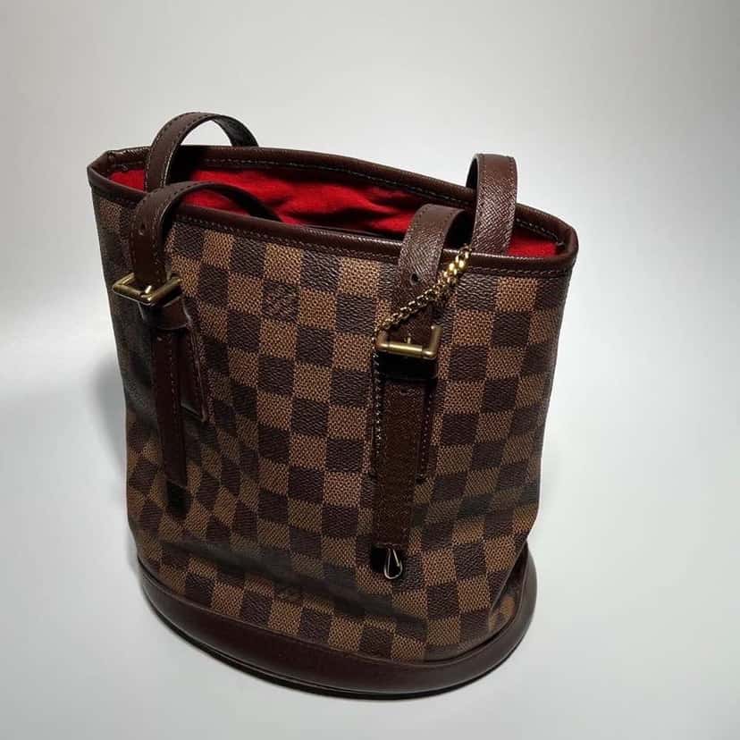 Louis Vuitton Marais Bucket Brown Canvas Leather Very good condition - Inside View