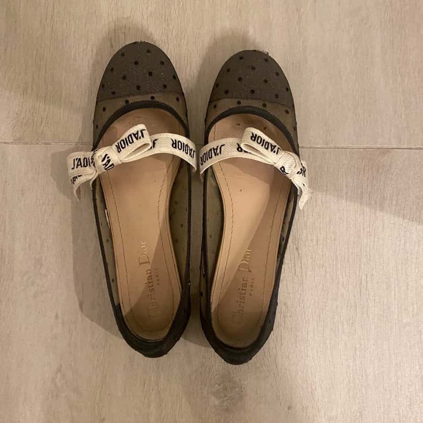 Dior Miss J'adior Ballet Flats Black Good condition - Back View