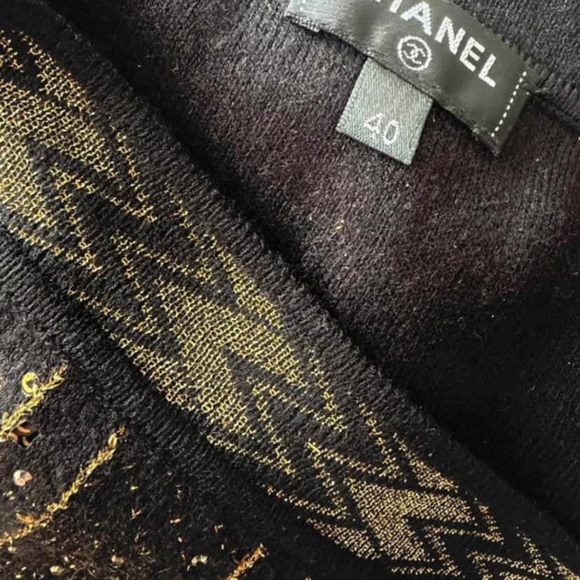 Chanel Métiers D Art Skirt Black Wool Very good condition - Model View