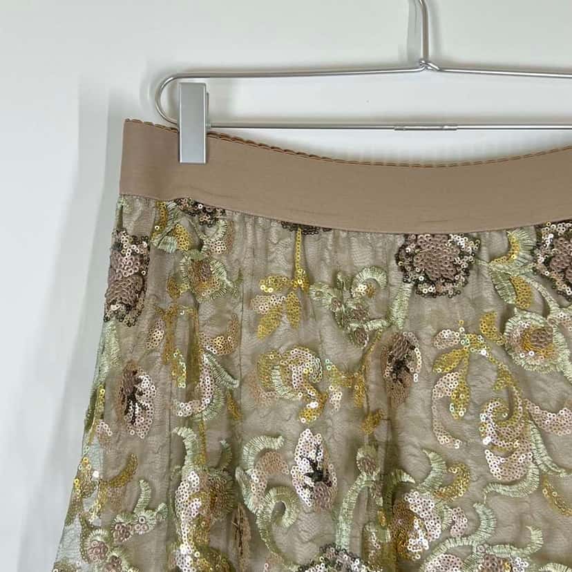 Marina Rinaldi Maxi Skirt Green Never worn, with tag - Model View