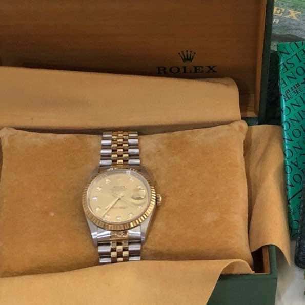 Rolex Datejust 36 Jubilee Gold Very good condition - Box View